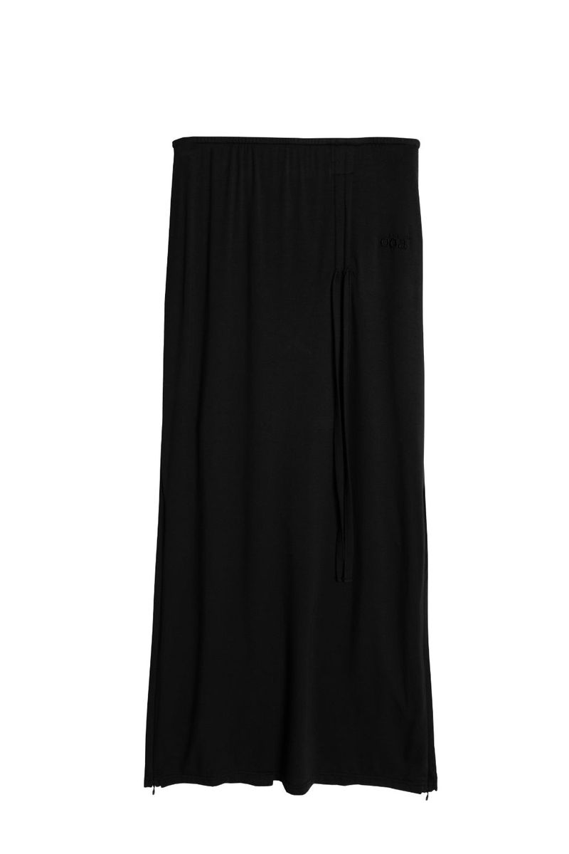 DESERT SHIRRING SLIT SK BLACK