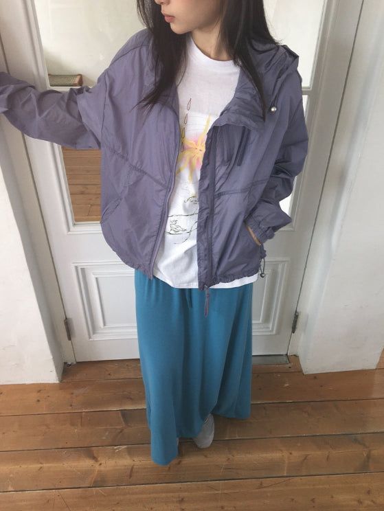 Chiyu Basic Color Banding Long Skirt