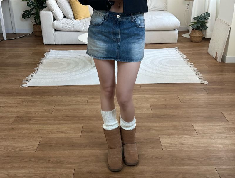 vintage denim skirt