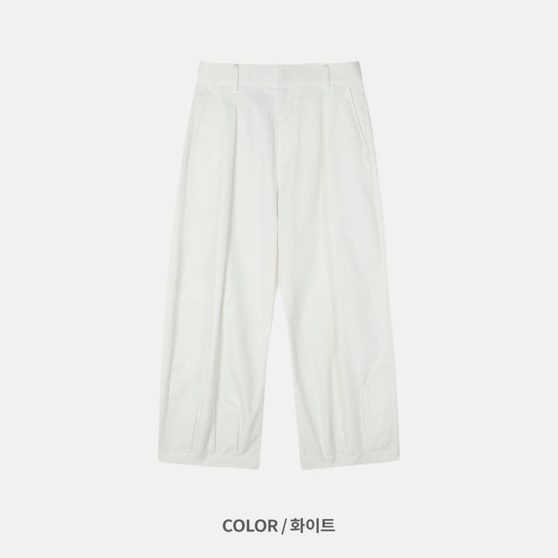LMN デルトアンダーピンタックワイドパンツ (5 colors)