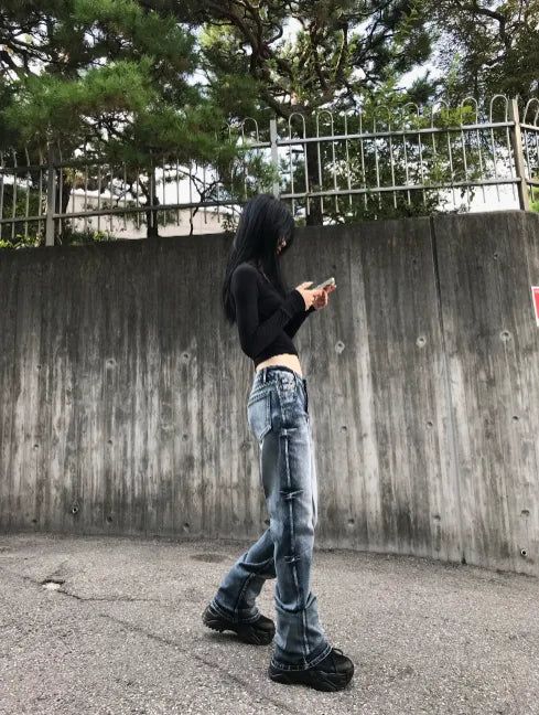 ブルー ロースラング デニム