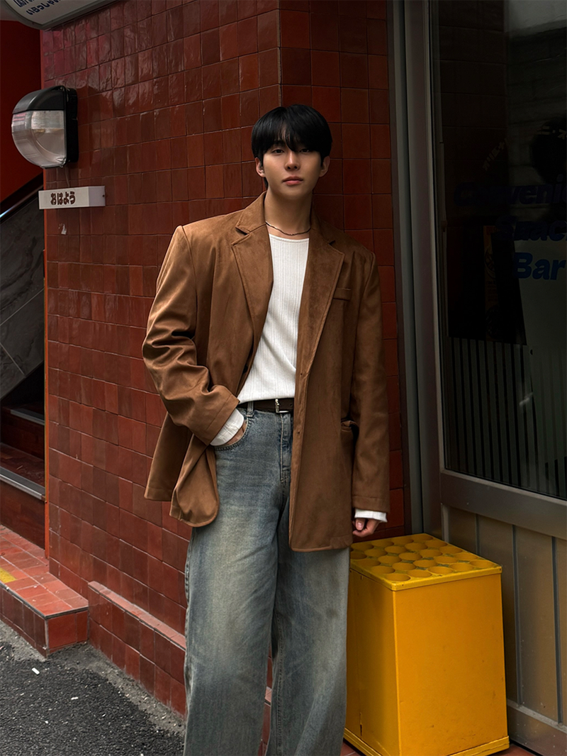 Brunch suede blazer jacket
