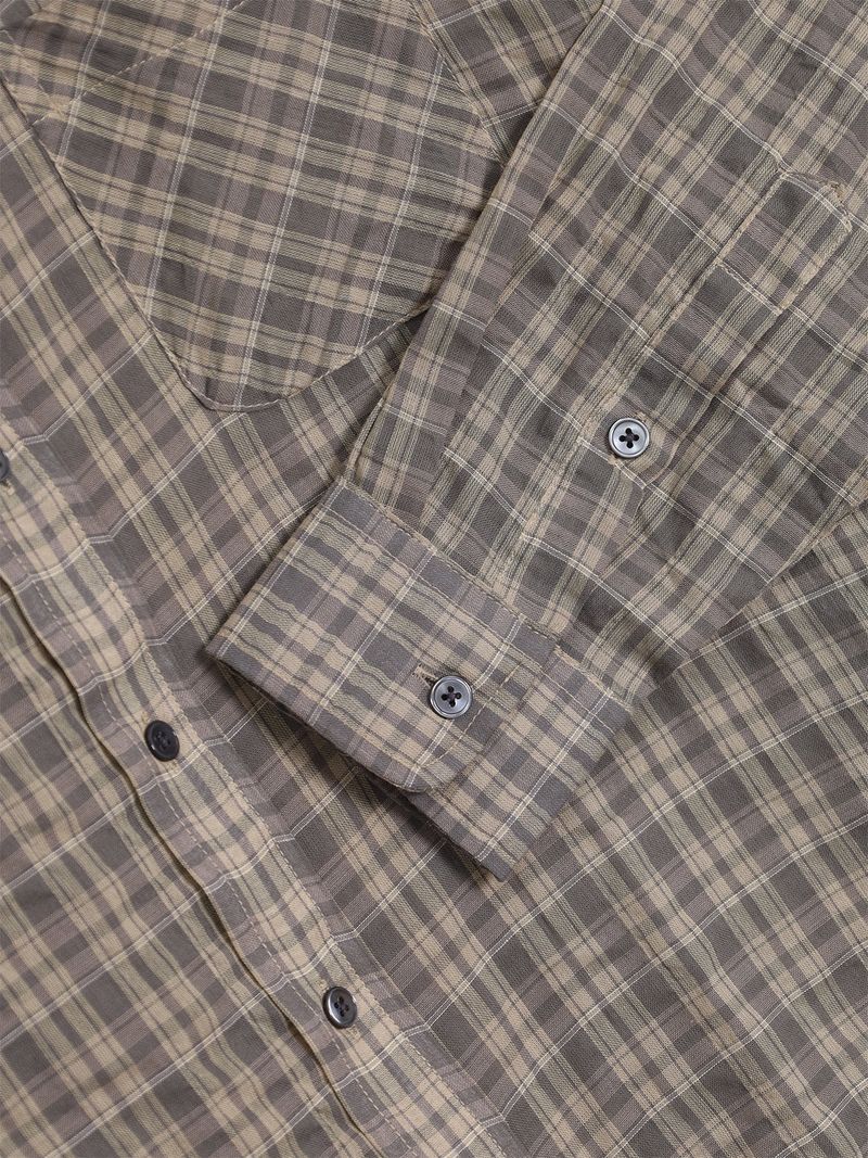 Mar over check shirt
