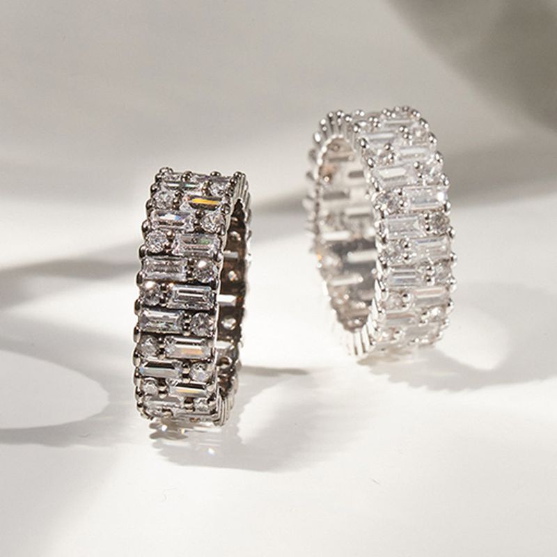 [KANG DANIEL] Peus Baguette Ring (black silver)