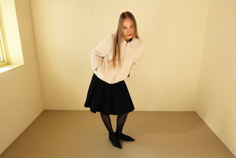 Snowflake fur jacket