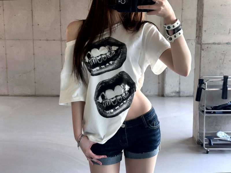 Vintage mini short denim-PT