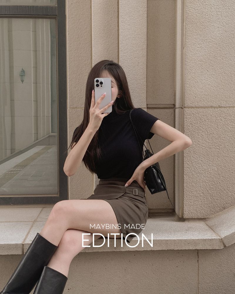 MAYBINS(メイビンス)の「【MADE】Turtleneck short sleeve t-shirt(short sleeve)(Tops)」