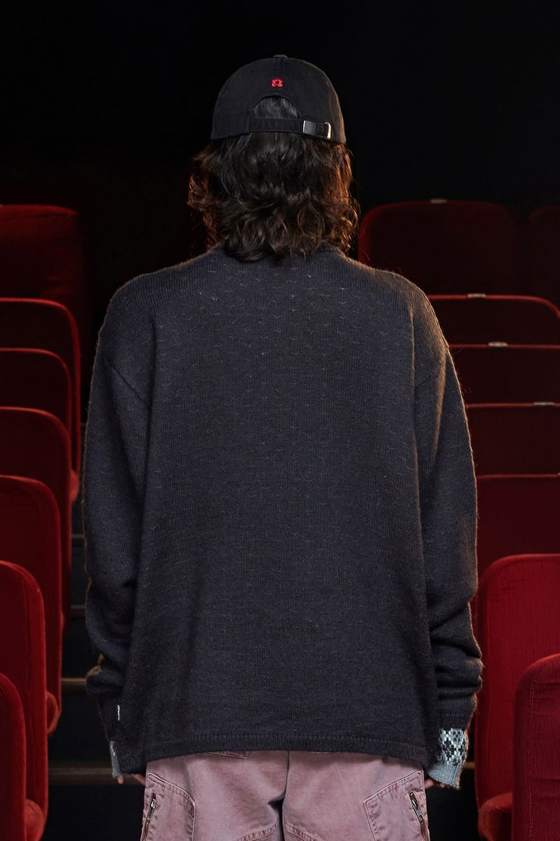 DESTROYED MOHAIR KNIT / CHARCOAL