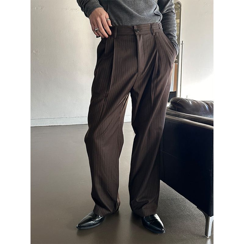 LAURANT（ロラン）の「[S/S] Stripe two tuck slacks(2color)（Pants）」