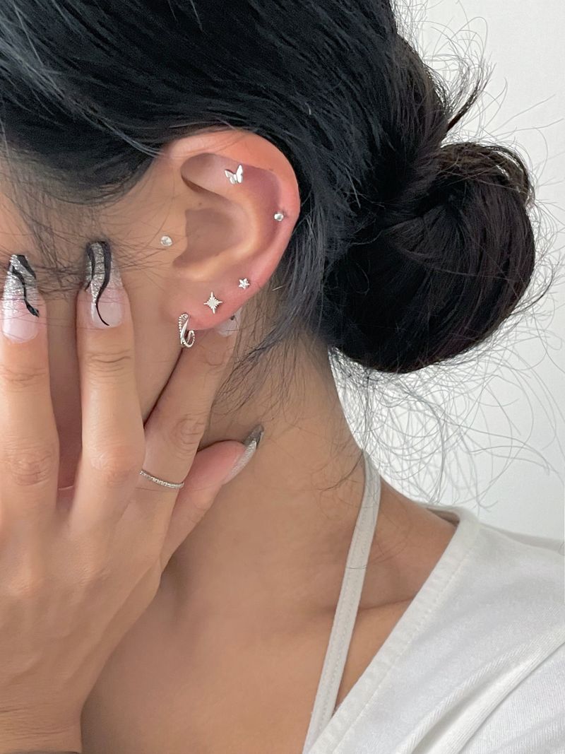 [5 set] simple mood piercing set