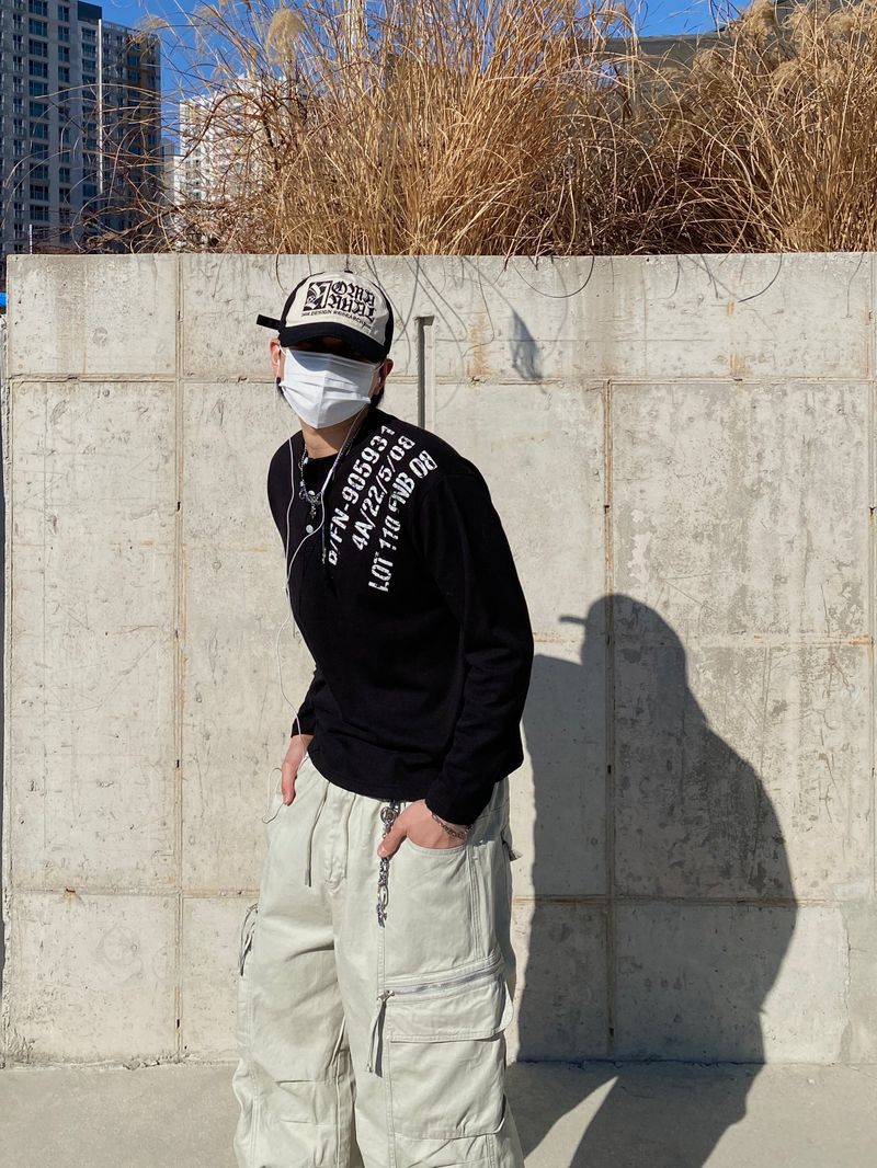 Lot Nine Waffle Long Sleeve Tee 4C
