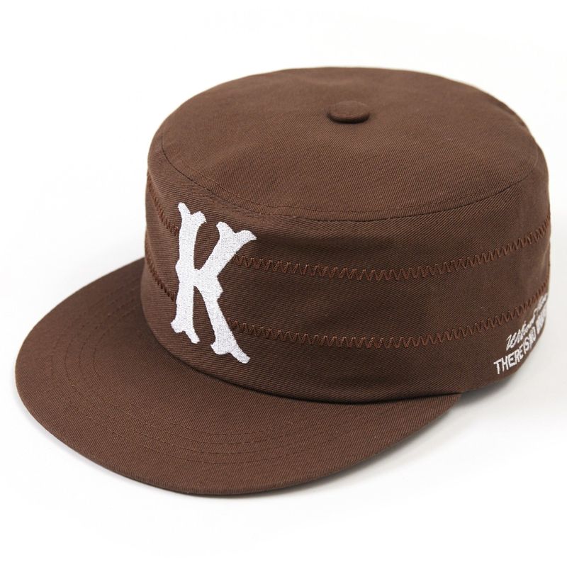 kv pillbox cap brown