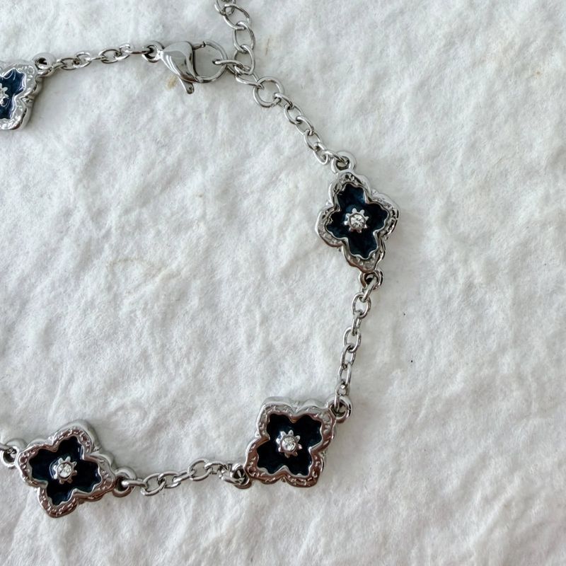 Midnight Flower Bracelet