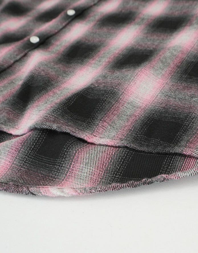 Spray check shirt