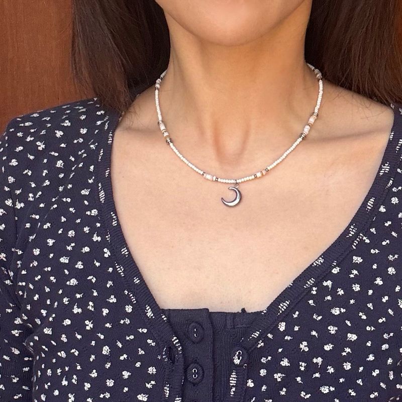 [MADE]Ivory stone Necklace (S)