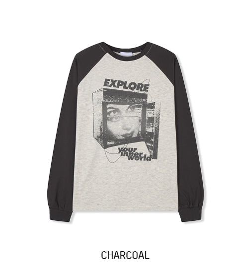 Vision Color Matching Raglan Long Sleeve