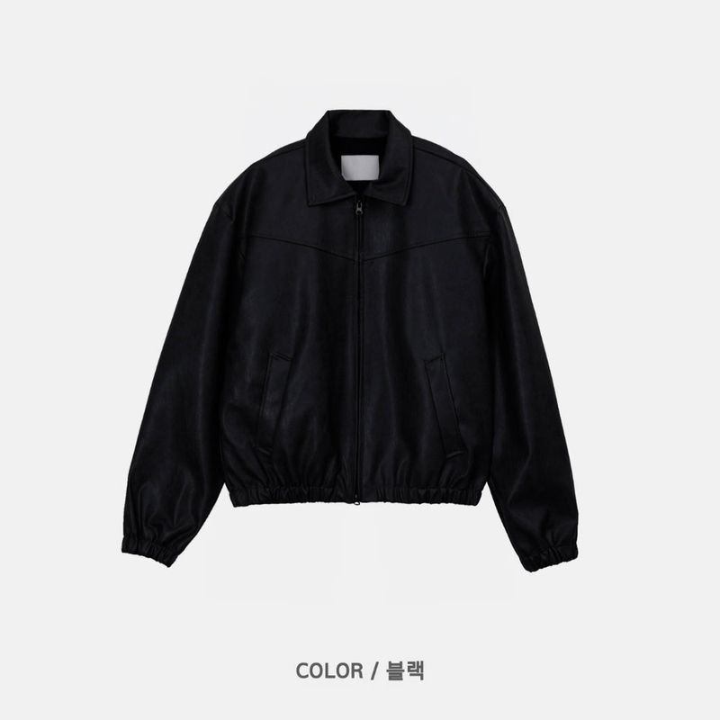 LMN Creative Essential Line Leather Jacket (2 colors)