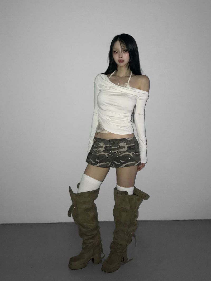 dear lace wrap top (2 color)