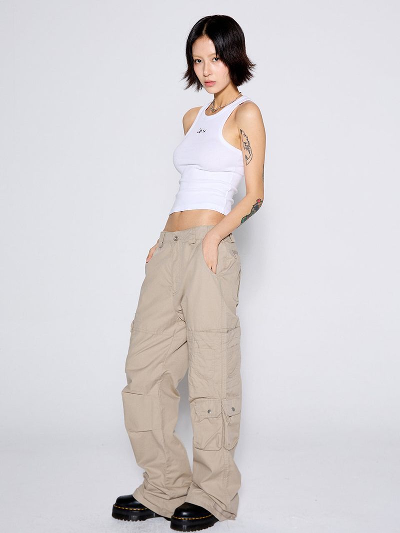 MULTI POCKET PANTS / BEIGE