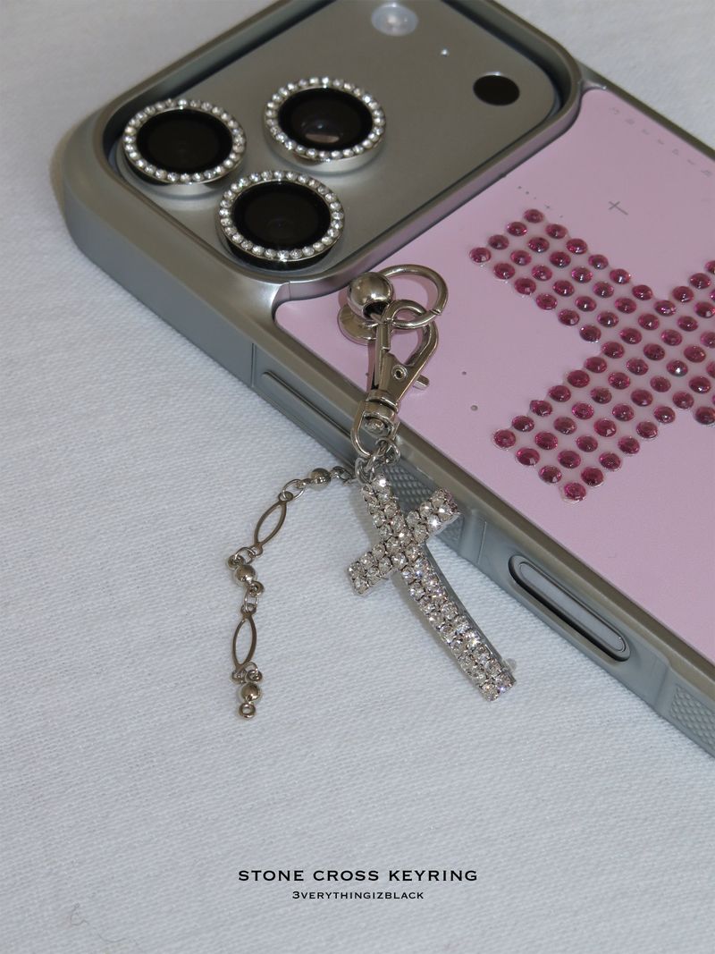 stone cross keyring