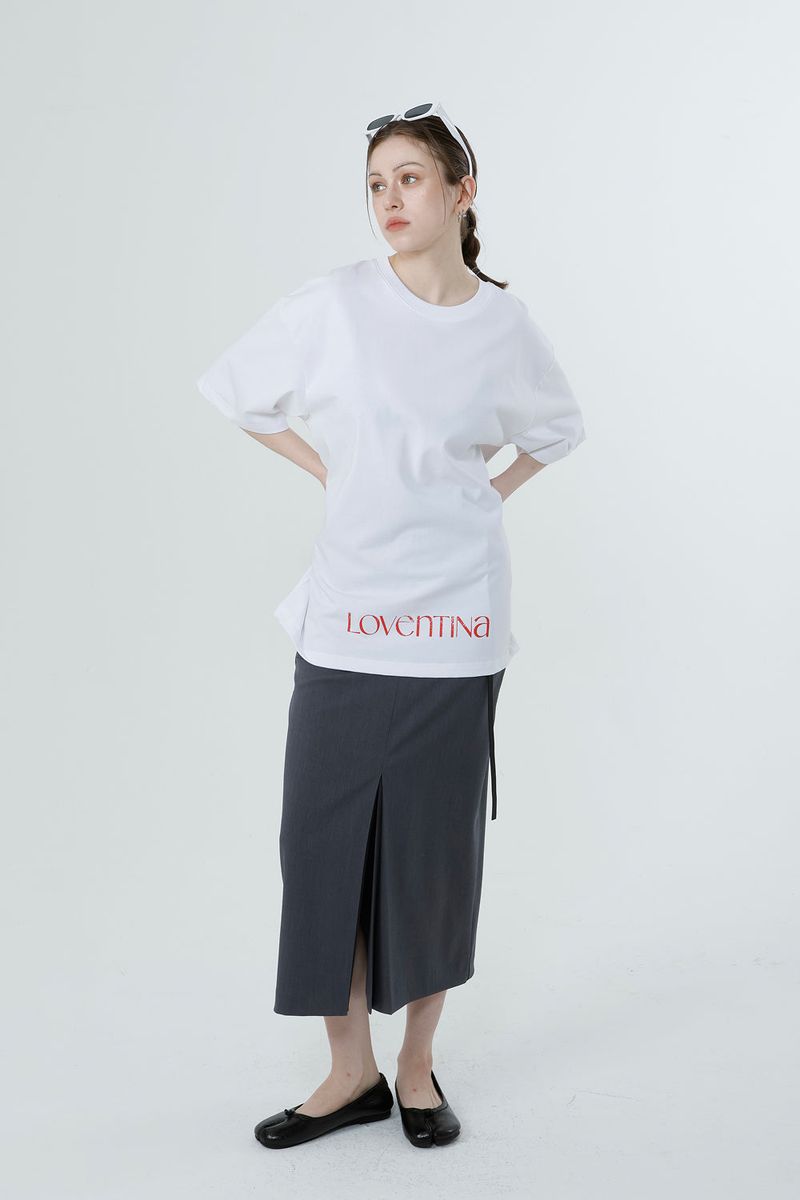 MULTI PRINTING T-SHIRT LIZE_WHITE