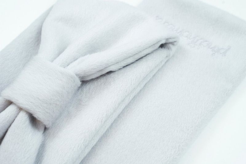 Ribbon Muffler_White Gray