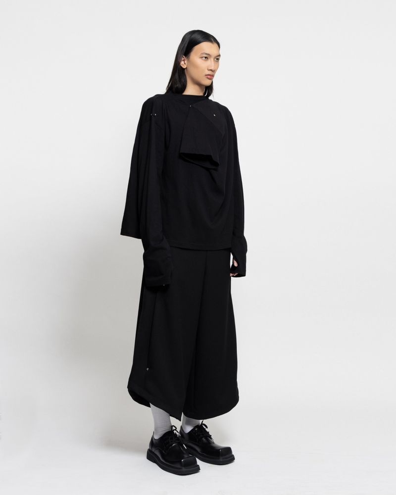 MAZE OVERSIZE TEES - BLACK