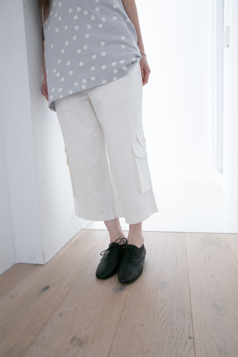 capri layered cargo pocket pants(2colors)