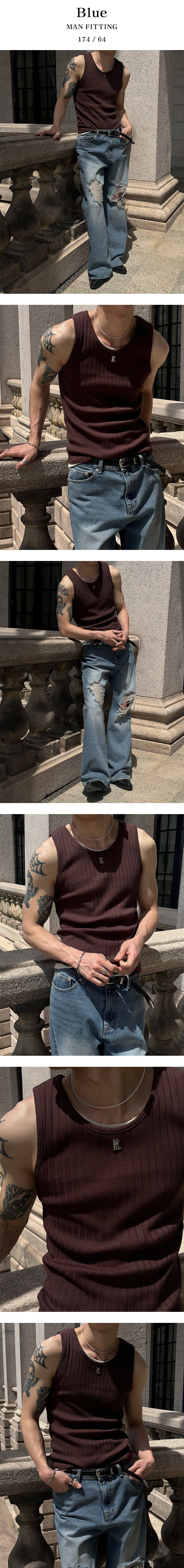 [Unisex] Tin washing boots cut denim pants