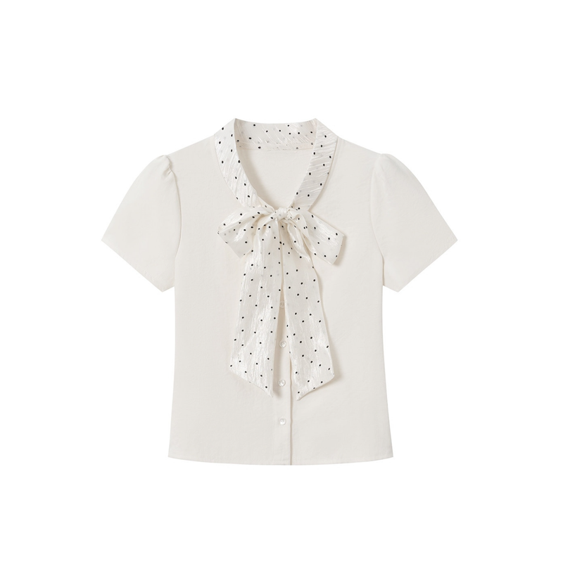 Cozy&Kitsch（コージーアンドキッチ）の「Rami Dot Scarf Blouse（Tops）」