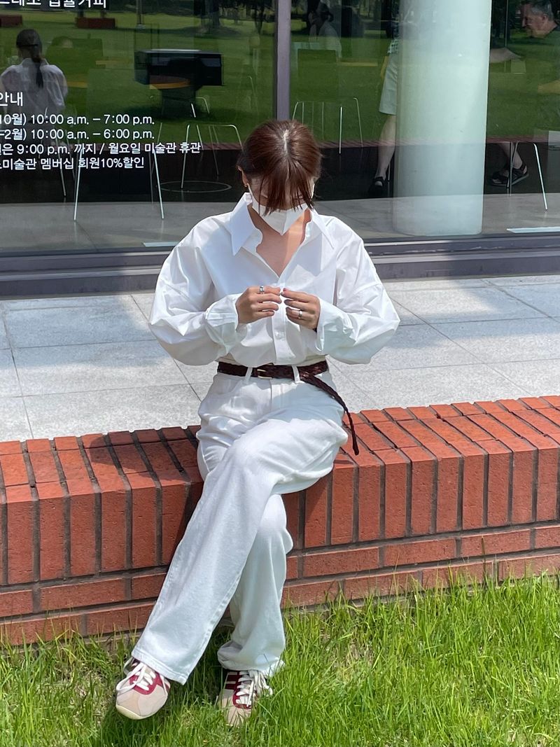 Salt white denim pants 