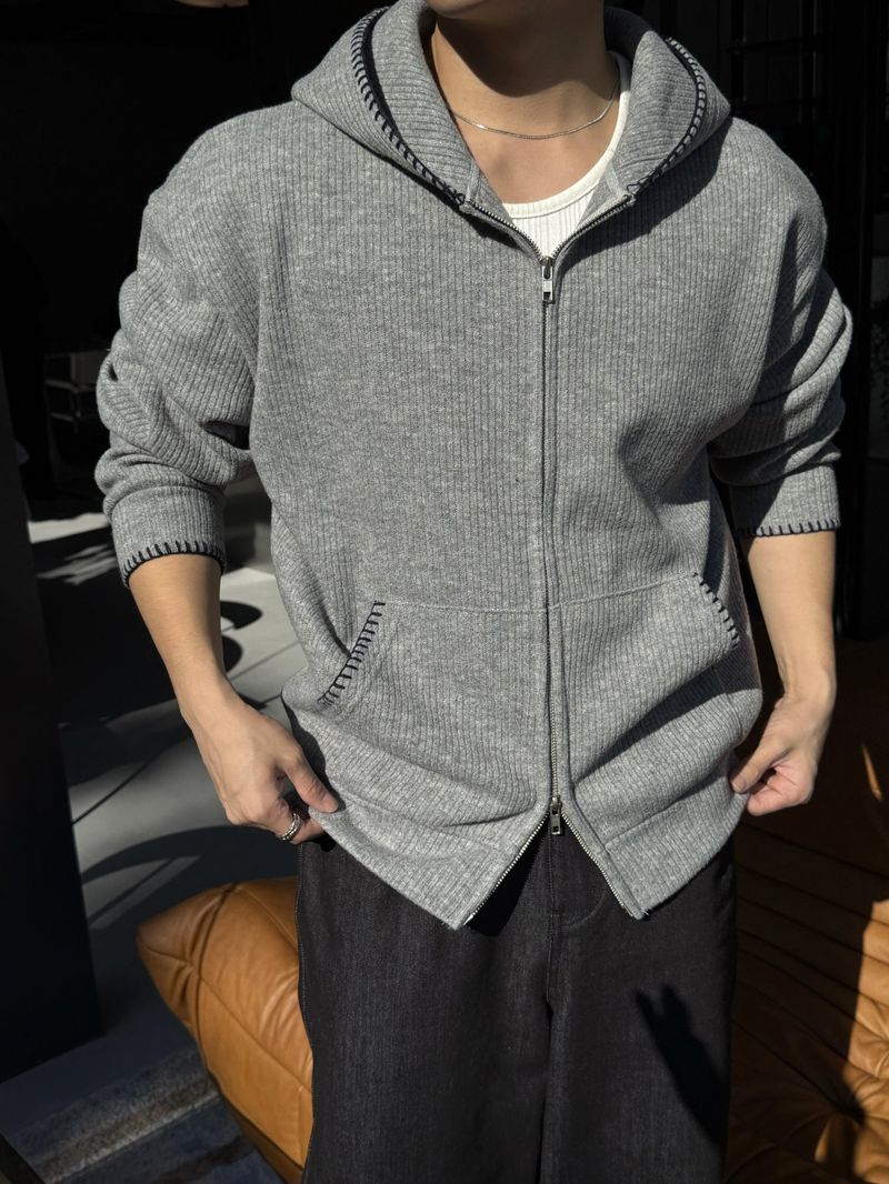 Ruff stitch kit hood zip-up