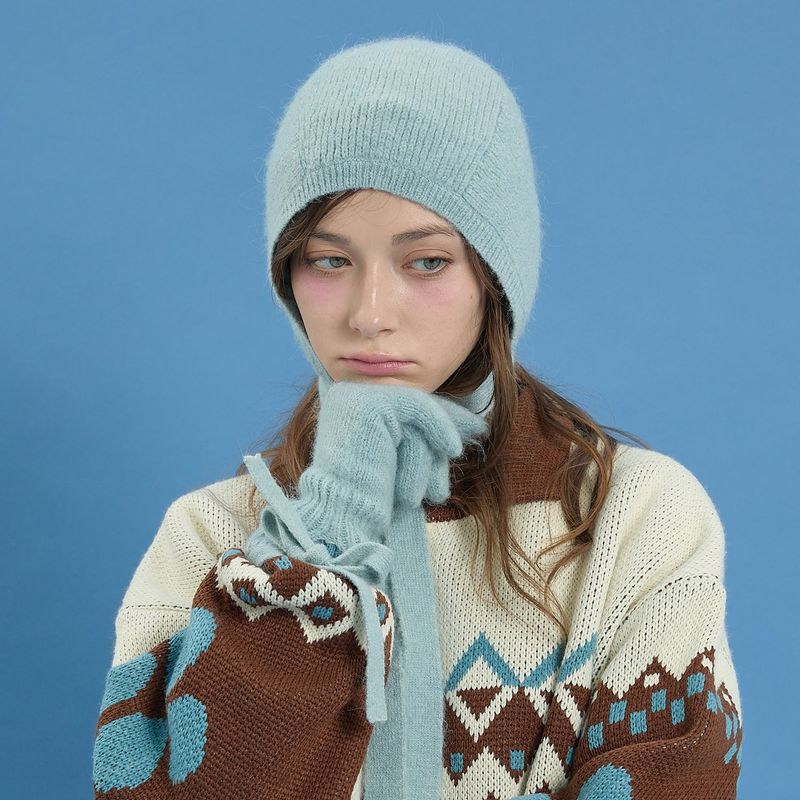 Hairy Ribbon Balaclava