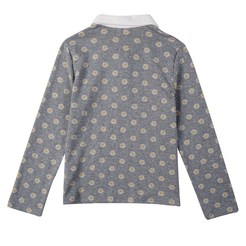 ブルームカラーＴシャツ / BLOOM COLLAR T-SHIRT_GREY