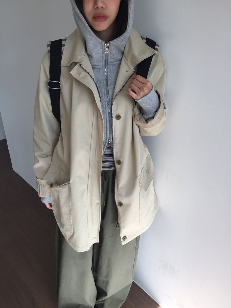 Liam Solid Half Coat (3color)