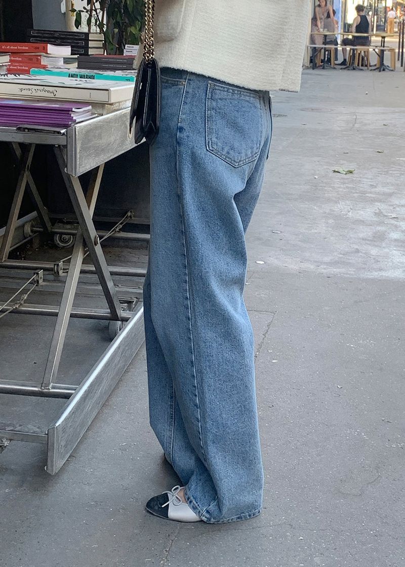 [MADE] Wide Denim - Middle blue