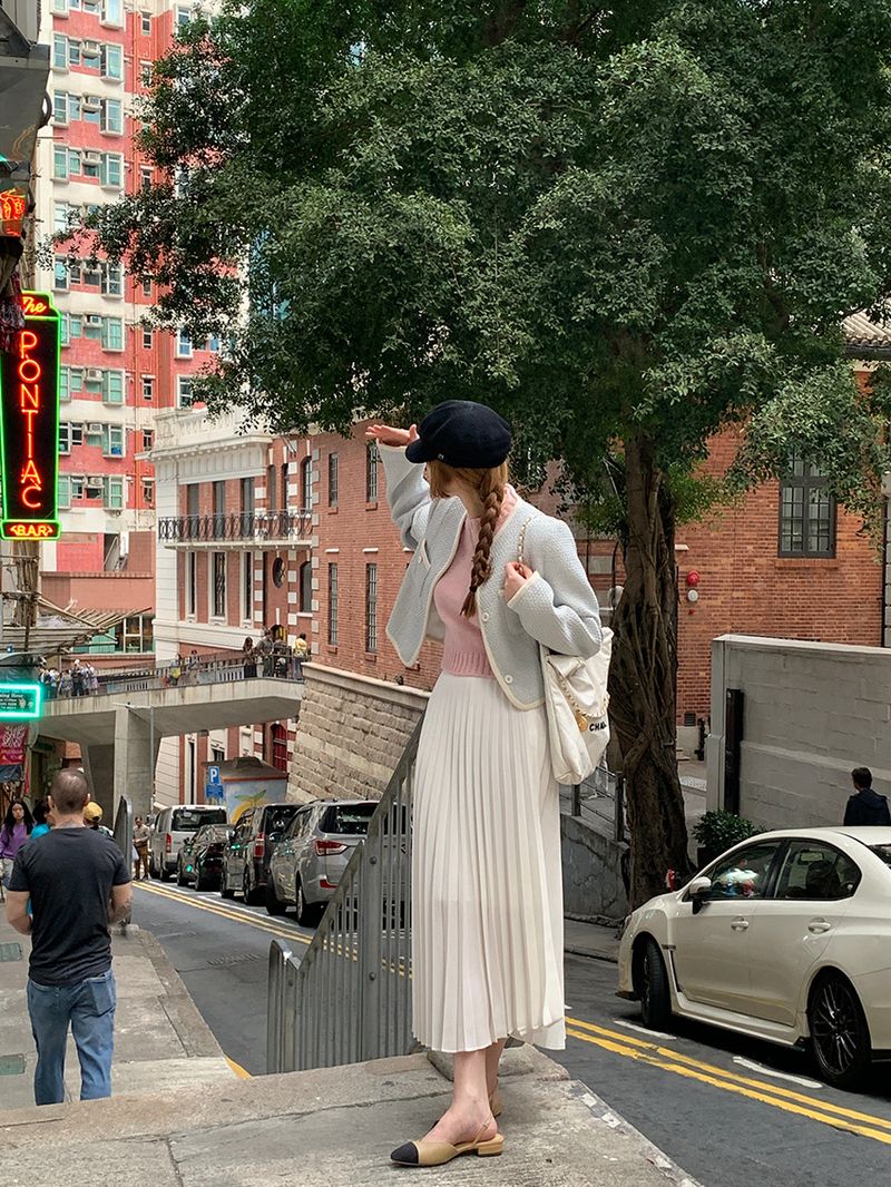 [MADE] LOVE MORE PINTUCK LONG SKIRT