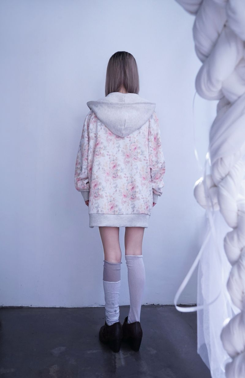  Flower Garden Waffle Hoodie