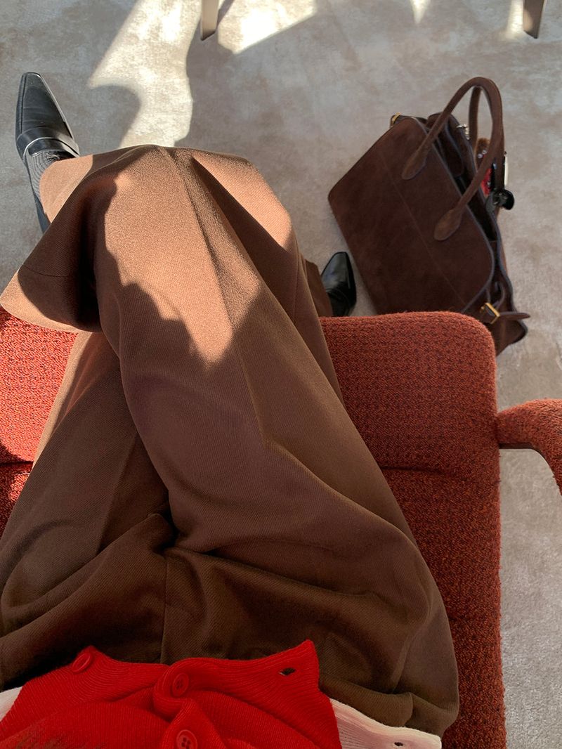 [MADE] [Wool Napping] Winter Warm Pintuck Wide Slacks