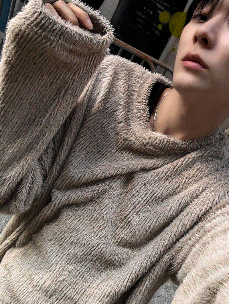 COSYHARU(コシハル)の「Angora Mohair Knitwear Long Sleeve(Tops)」