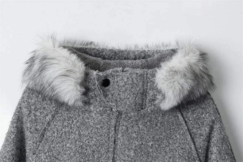 Nate Fur Hooded Short Jumper