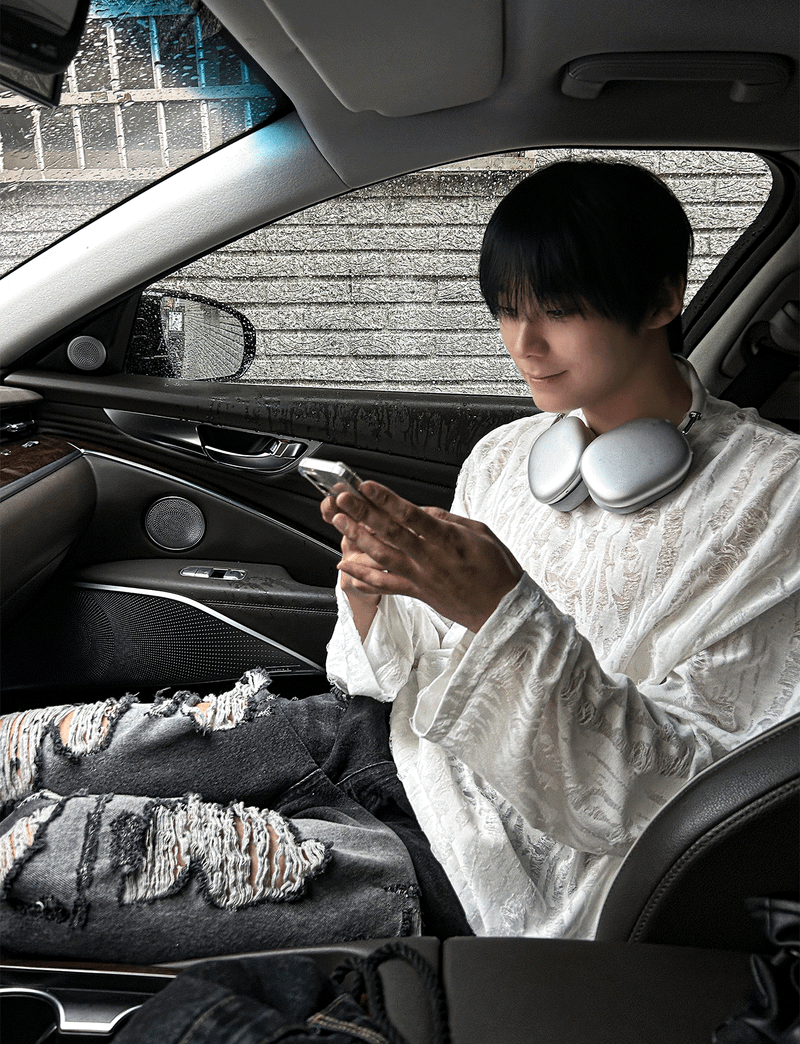 COSYHARU（コシハル）の「サマーグランジオーバーダメージニット-グランジ（トップス）」