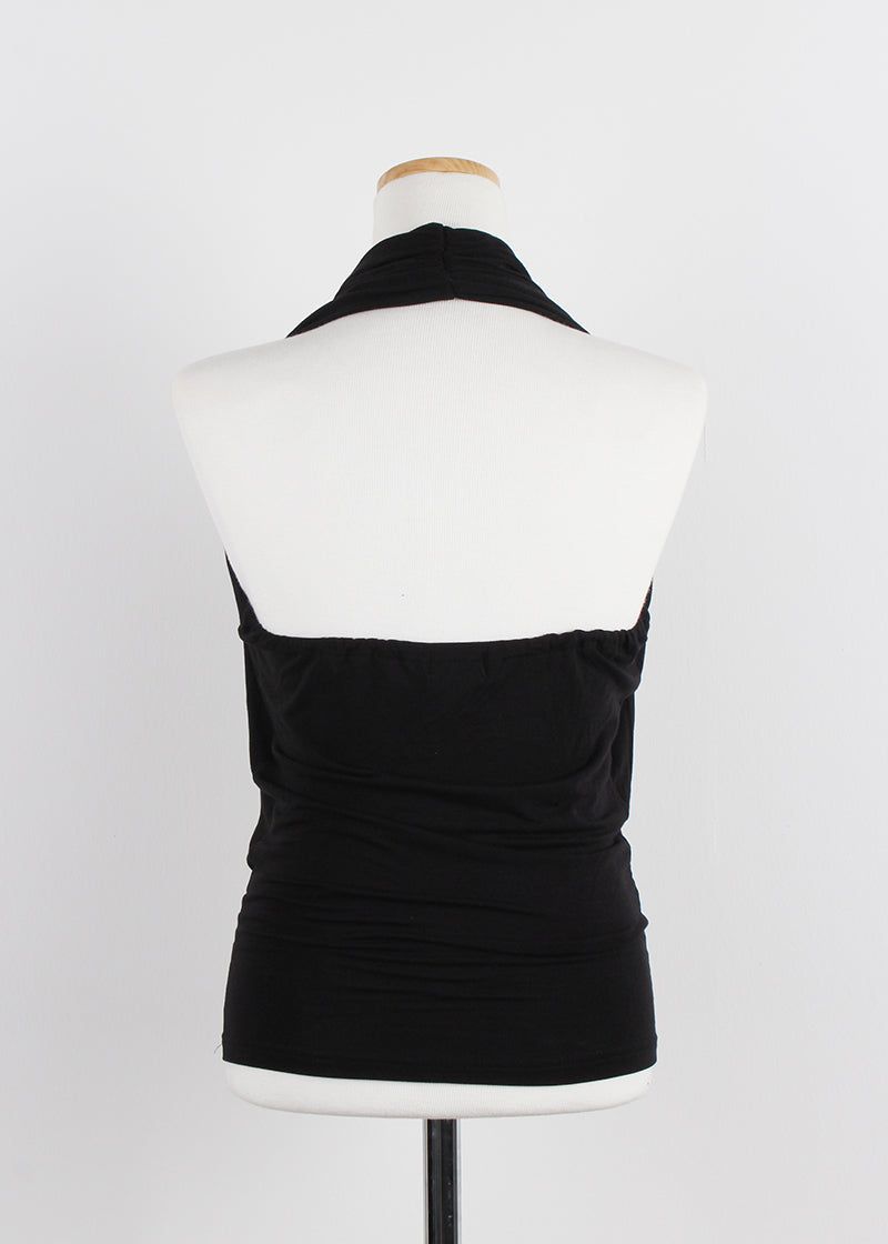 DRAPE HALTER TOP