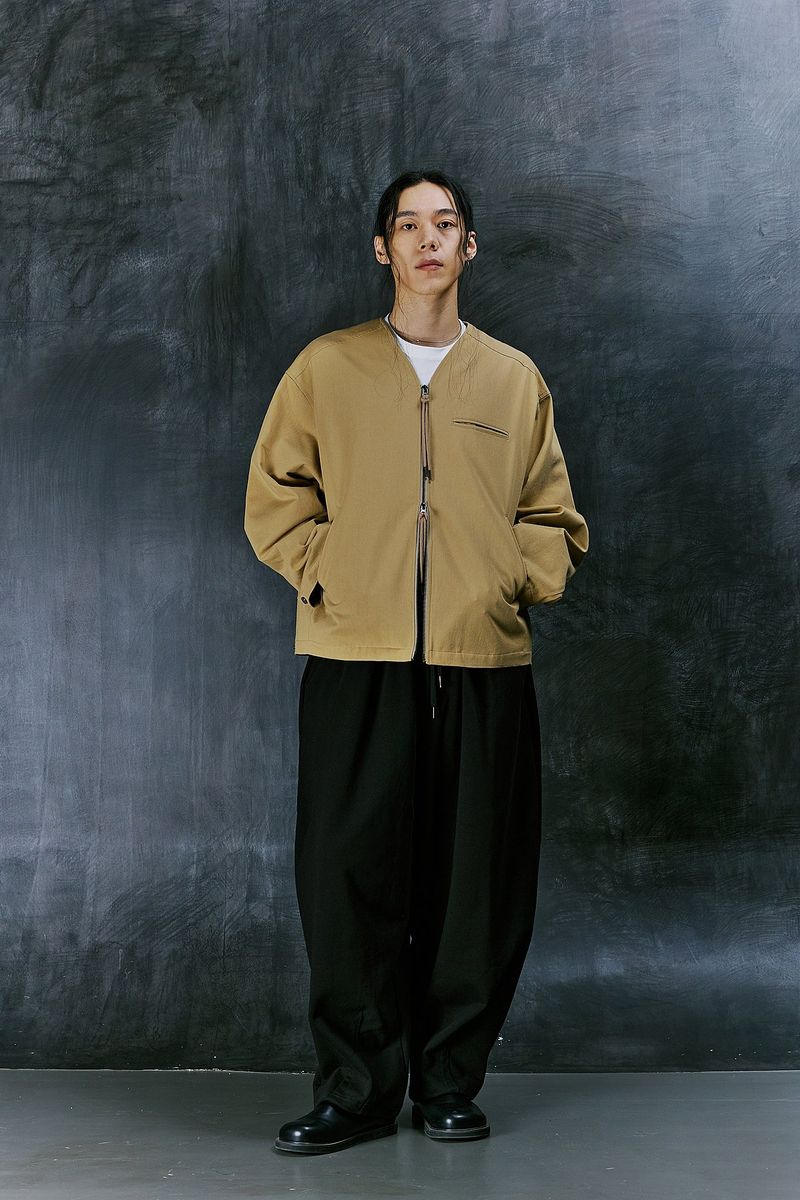 EARTH COTTON Y ZIP-UP JACKET (Beige)