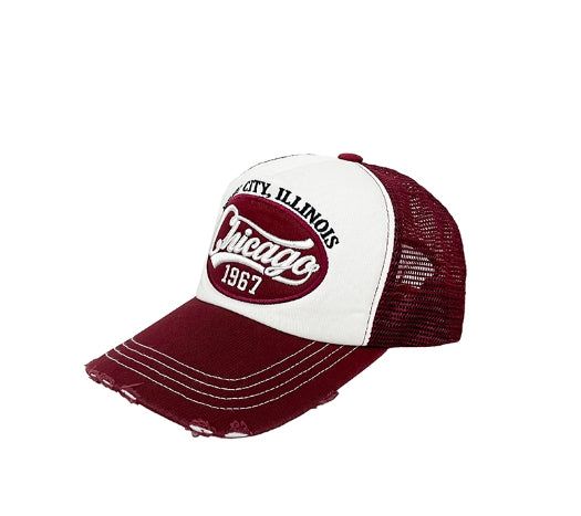 Chicago Damage Mesh Ball Cap
