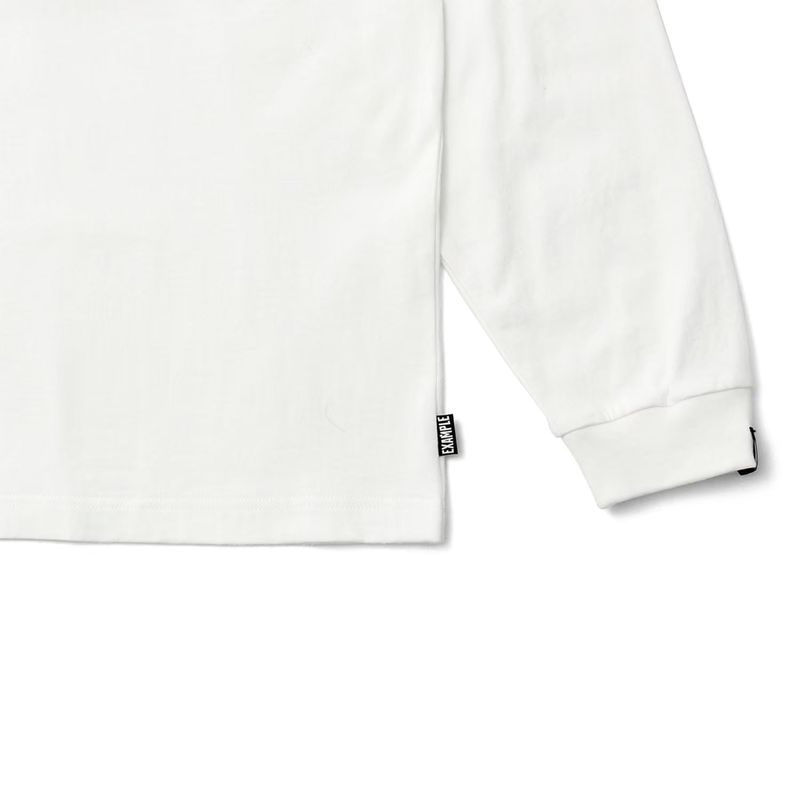 EXAMPLE CURSIVE CIRCLE LOGO BIGCOLLAR L/S TEE
