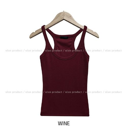 [U-BASIC] Boldy Line Ribbed Crop Sleeveless