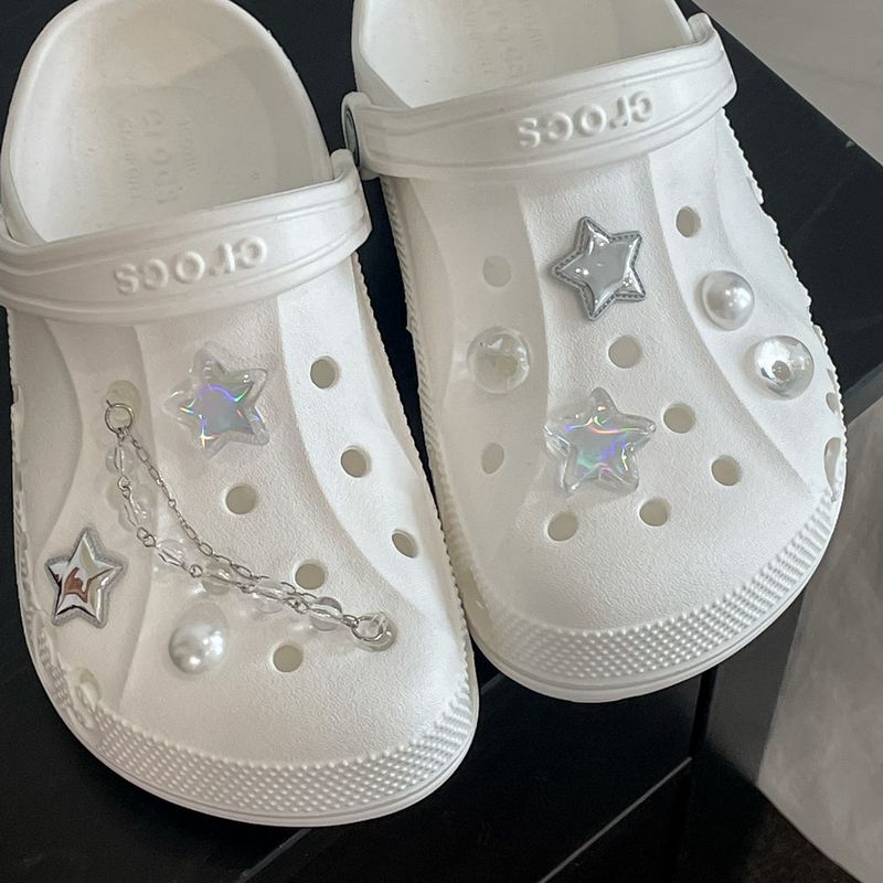 [made]hologram star resin shoes charm set 