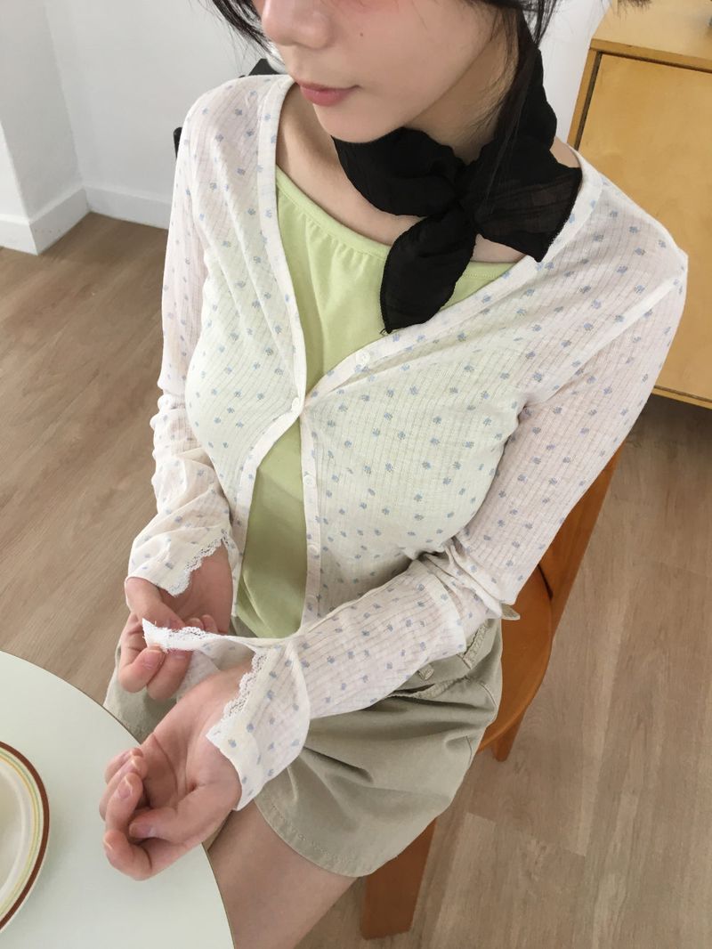 Petal Sheer Cardigan (2color)