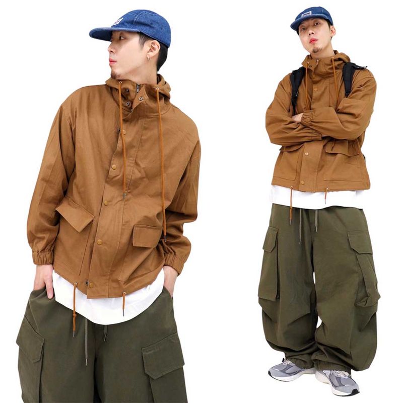 Oversized Vintage Hooded Field Jacket